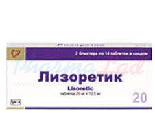  (+) / LISORETIC (hydrochlorothiazide+lisinopril)