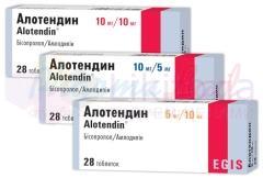  ( + ) / ALOTENDIN (bisoprolol + amlodipine)