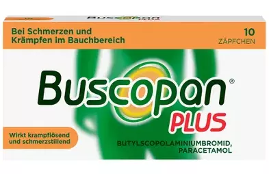    (  + ) / BUSCOPAN Plus (hyoscine butylbromide + paracetamol)
