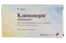 КЛИМОНОРМ (эстрадиола валерат+левоноргестрел) / KLIMONORM (estradiol valerate+levonorgestrel)
