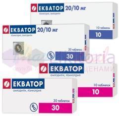  (+) / EKVATOR (lisinopril+amlodipine) 