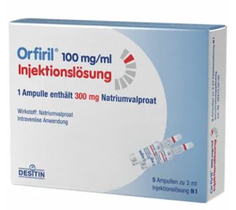     ( ) / ORFIRIL solution for injection (Valproate sodium)