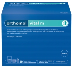     +  / ORTHOMOL Vital M grapefruit granulat + kapseln