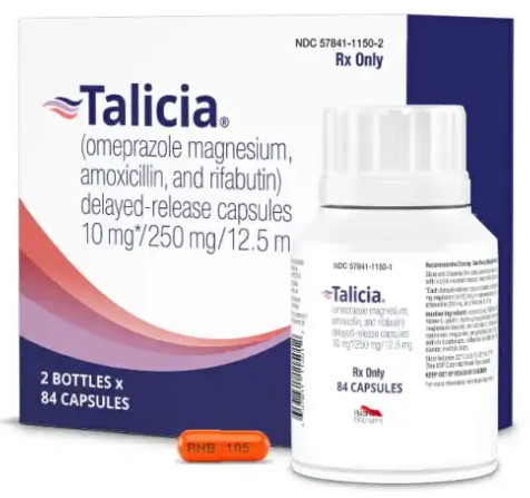 ,  (, , ) / TALICIA (omeprazole magnesium, amoxicillin, rifabutin)