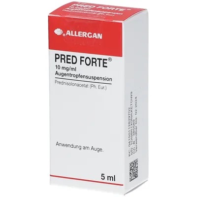     () / PRED FORTE eye drops (Prednisolone acetate)