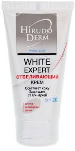     WHITE EXPERT HANDS  HIRUDO DERM WHITE LINE / KREM DLYA RUK OTBELIVAYUSHCHIY WHITE EXPERT HANDS serii HIRUDO DERM WHITE LINE