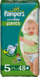   PAMPERS ACTIVE BOY PANTS / PODGUZNIKI DETSKIE PAMPERS ACTIVE BOY PANTS