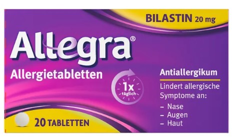     () / ALLEGRA allergy tablets (Bilastine)