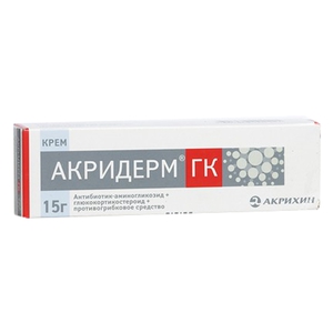 АКРИДЕРМ ГК (бетаметазона дипропионат) / AKRIDERM GK (betamethasone dipropionate)